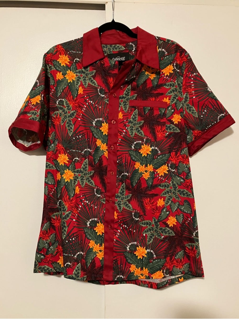 Large Collectif Menswear Tommy Jungle shirt